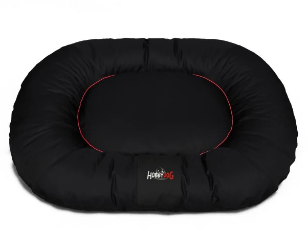 Ponton Comfort kutyaágy és macskaágy - fekete piros szegéllyel