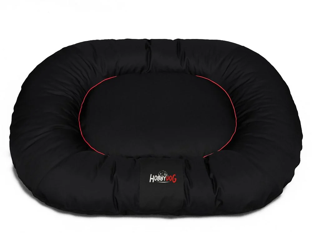 Ponton Comfort kutyaágy és macskaágy - fekete piros szegéllyel