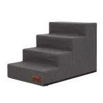 Inari lépcső – 4 fokos, 40cm magas – grafitszürke – 1. kép