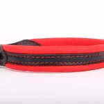 Soft Plus (Nikkel) bőr nyakörv – Piros – 1. kép