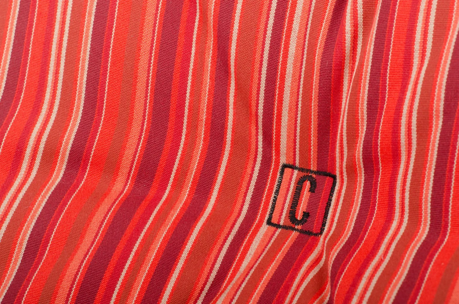 Luxury Soft Stripes Red bőr kutyaágy