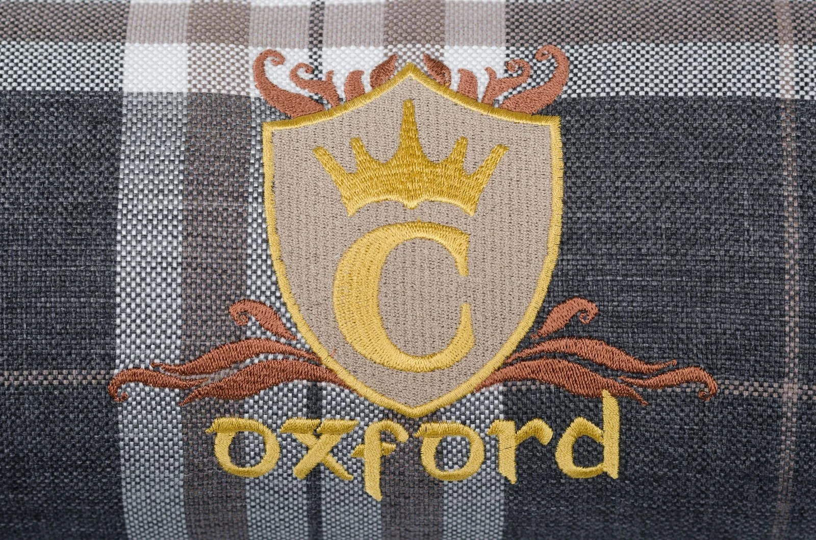 Oxford matrac kutyáknak - barna és kockás