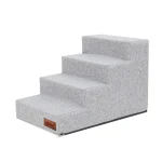 Inari lépcső – 4 fokos, 40cm magas – világosszürke – 2. kép