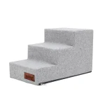 Inari lépcső – 3 fokos, 30cm magas – világosszürke – 2. kép