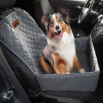 Fox kutya szállító, hordozó, ülésvédő autóba – Szürke – 2. kép