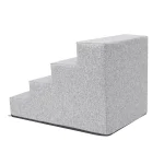 Inari lépcső – 4 fokos, 40cm magas – világosszürke – 3. kép
