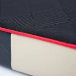 Premium bőr matrac kutyáknak és macskáknak – fekete és bézs – 4. kép