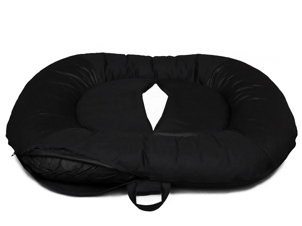 Ponton Comfort kutyaágy és macskaágy - fekete piros szegéllyel