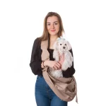 Juliette kutya és cica hordozó táska – bézs – 5. kép