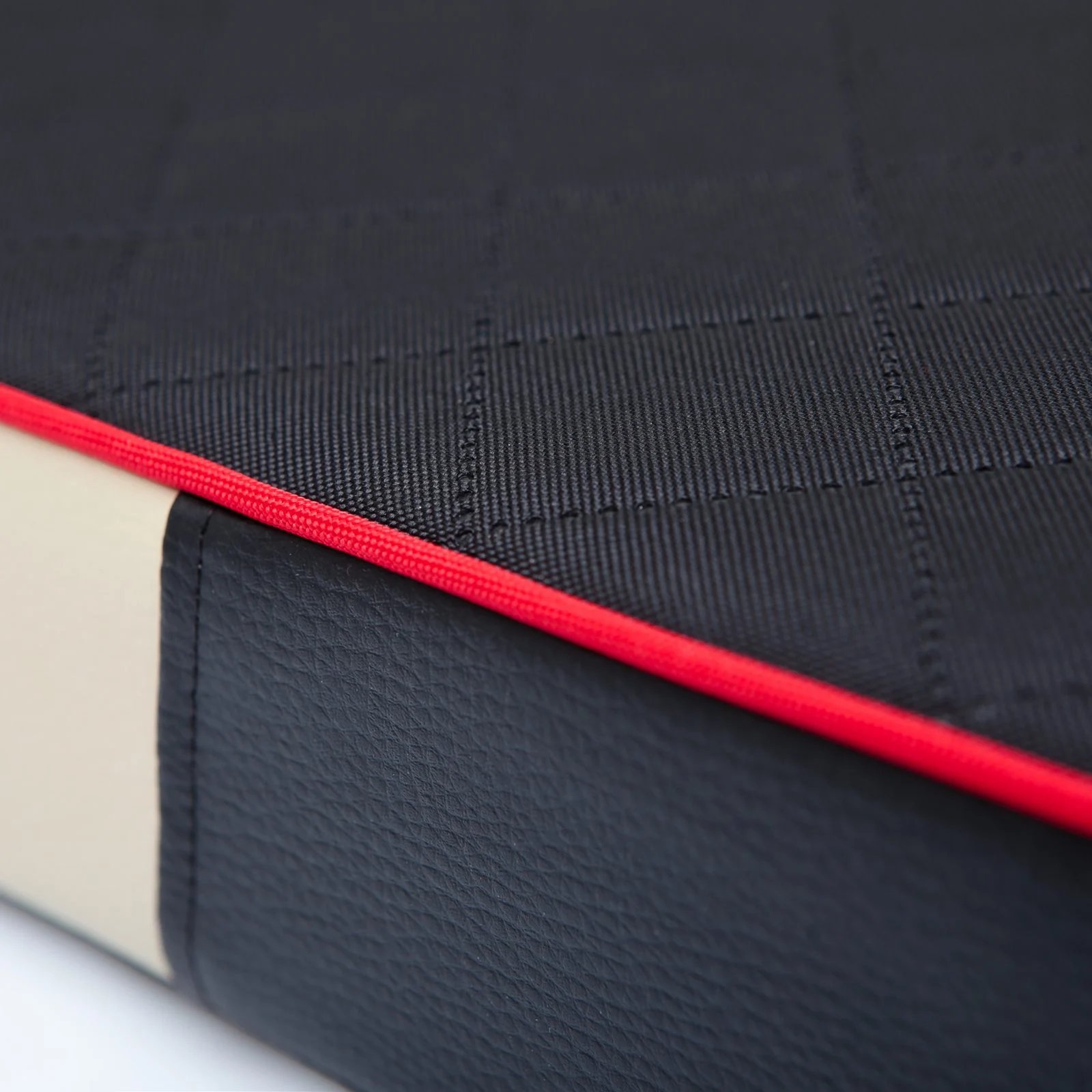 Premium bőr memóriahabos ortopédiai kutya és cica matrac - fekete