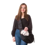 Juliette kutya és cica hordozó táska – fekete – 7. kép