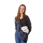 Juliette kutya és cica hordozó táska – sötétkék – 7. kép